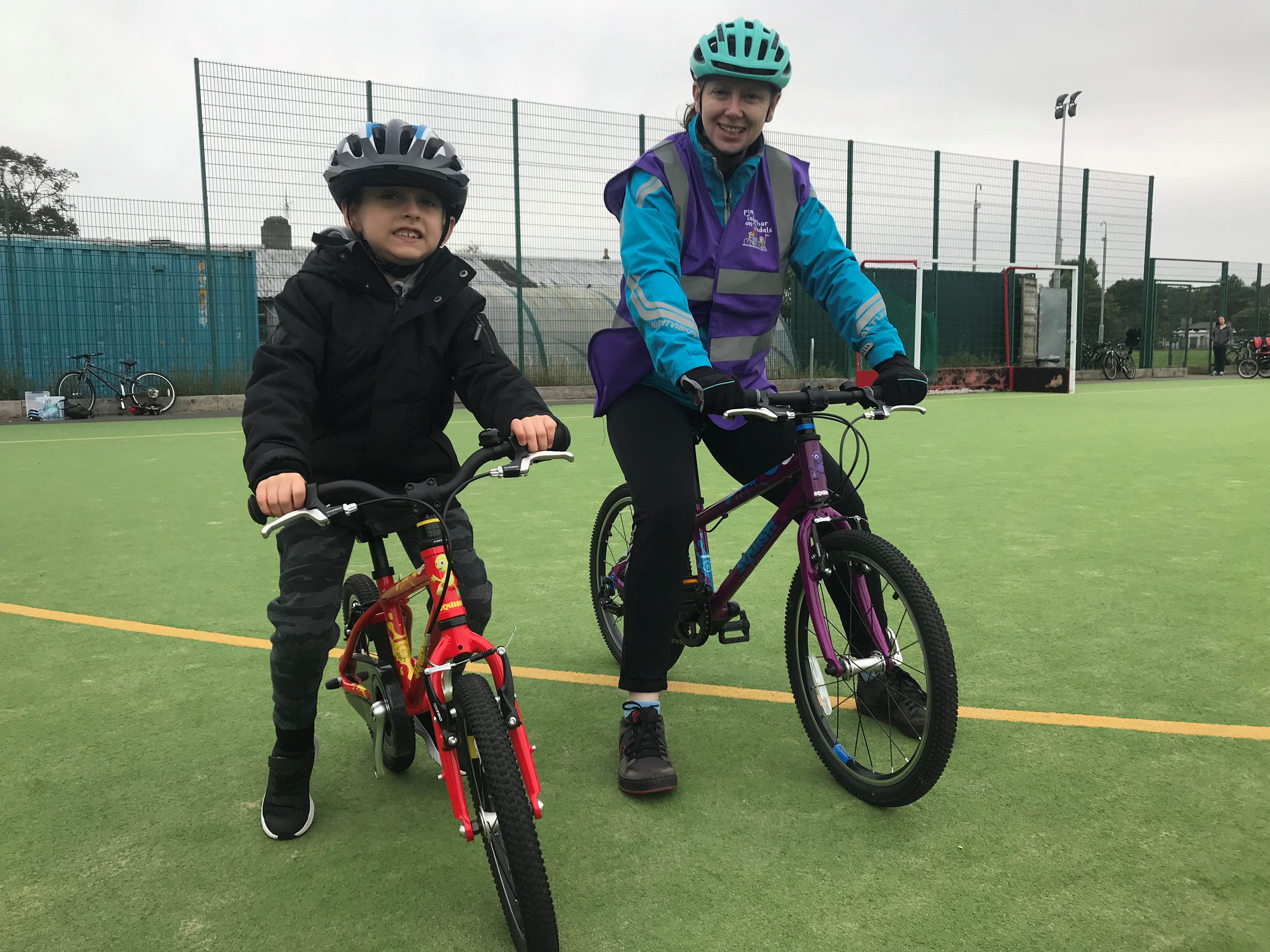 Inspiring cyclists Six year old with mild autism learns to ride